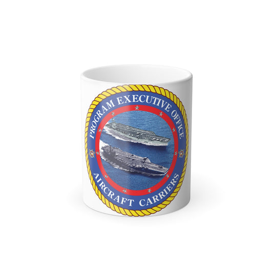 Program Executive Officer Aircraft Carriers (U.S. Navy) Color Changing Mug 11oz-11oz-The Sticker Space