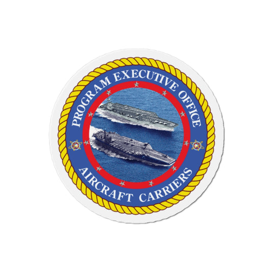 Program Executive Officer Aircraft Carriers (U.S. Navy) Die-Cut Magnet-2" x 2"-The Sticker Space
