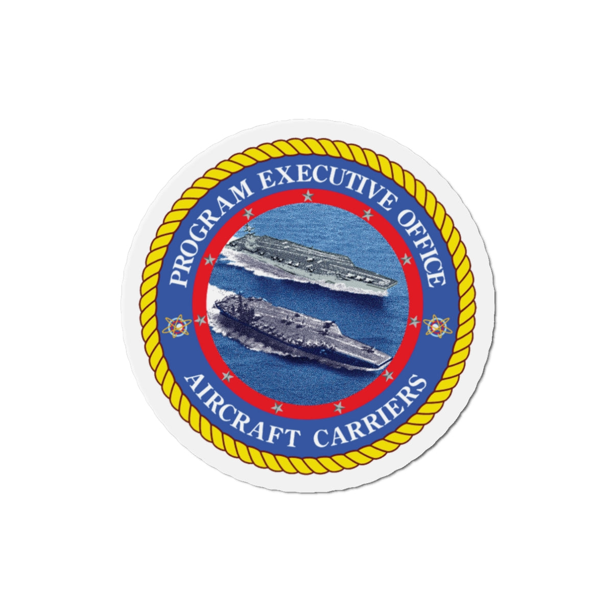 Program Executive Officer Aircraft Carriers (U.S. Navy) Die-Cut Magnet-3" x 3"-The Sticker Space