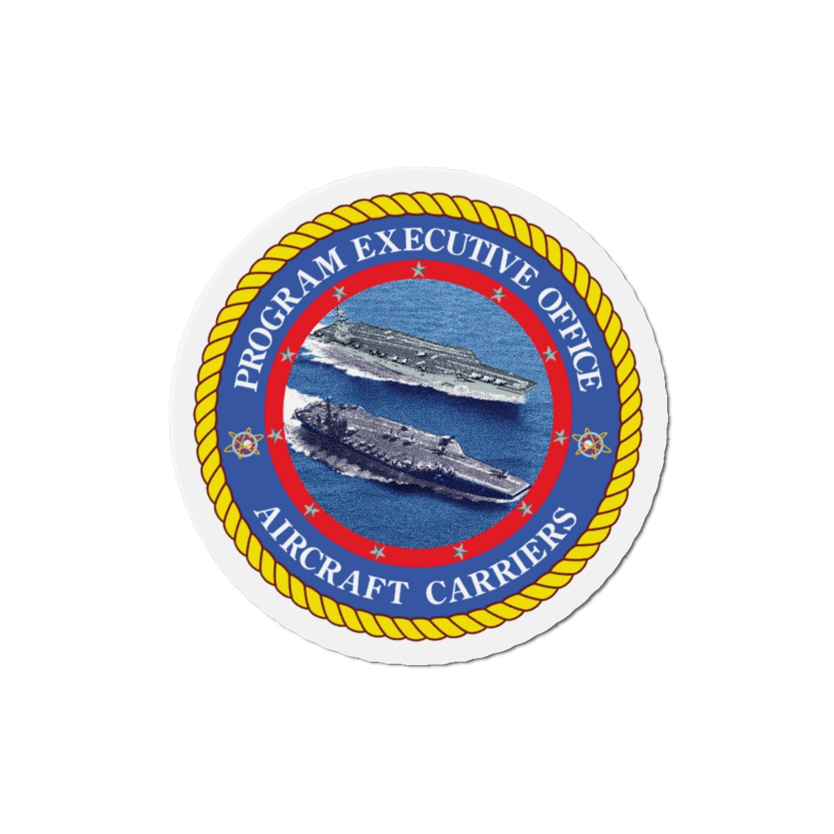Program Executive Officer Aircraft Carriers (U.S. Navy) Die-Cut Magnet-4" x 4"-The Sticker Space