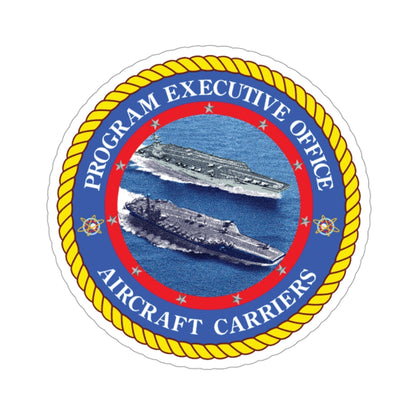 Program Executive Officer Aircraft Carriers (U.S. Navy) STICKER Vinyl Die-Cut Decal-3 Inch-The Sticker Space