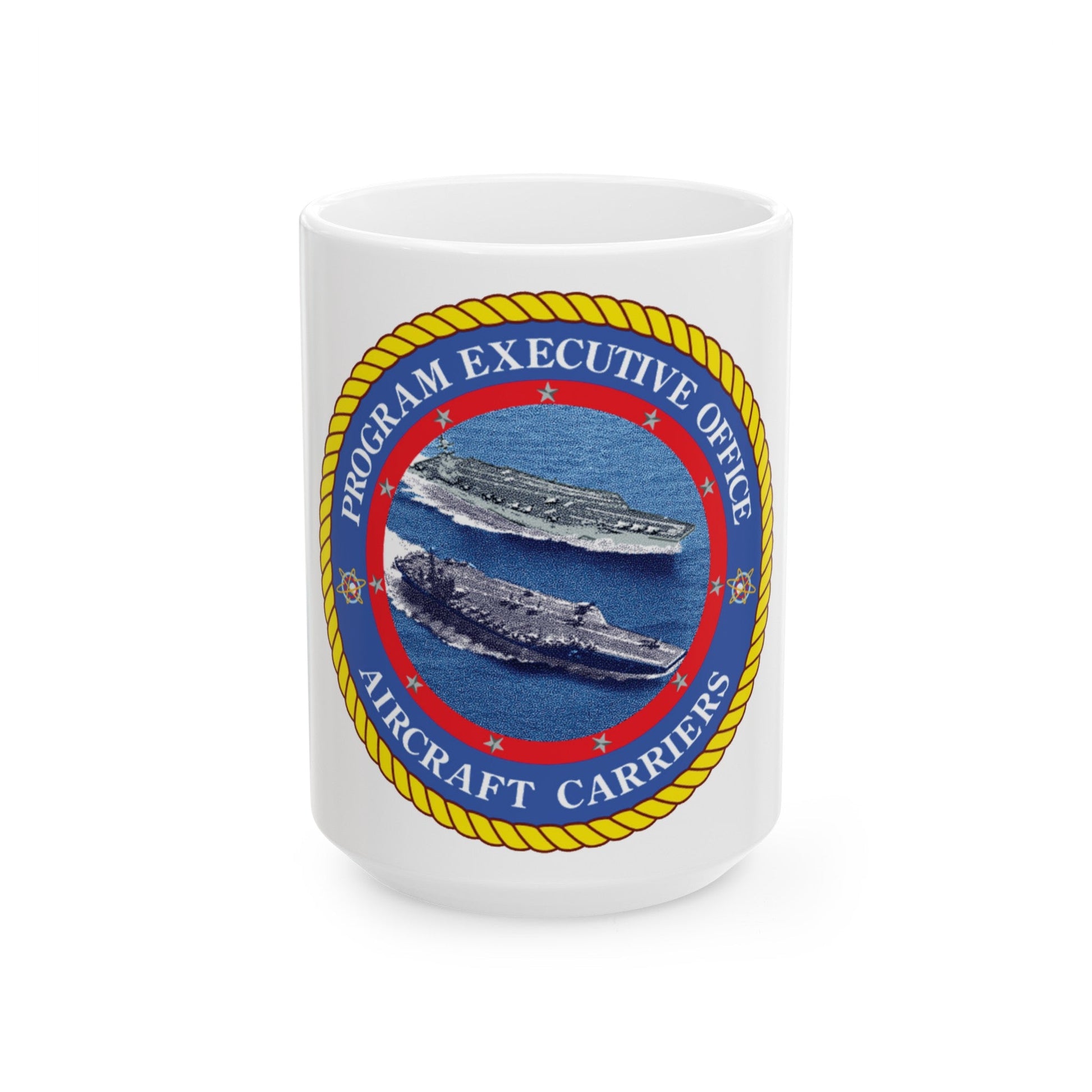 Program Executive Officer Aircraft Carriers (U.S. Navy) White Coffee Mug-15oz-The Sticker Space