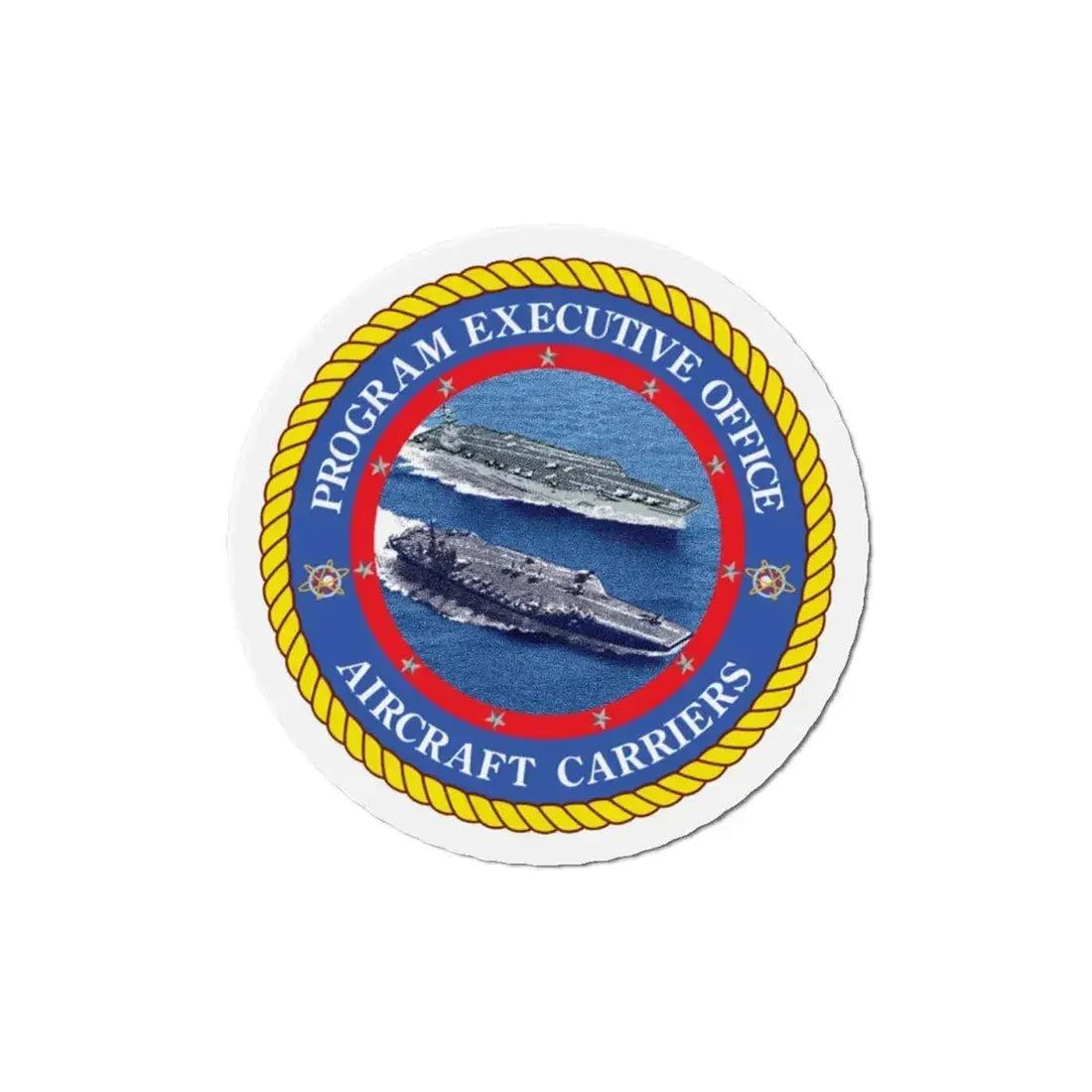 Program Executive Officer Aircraft Carriers (U.S. Navy) Refrigerator Magnet 5 Inch - The Sticker Space