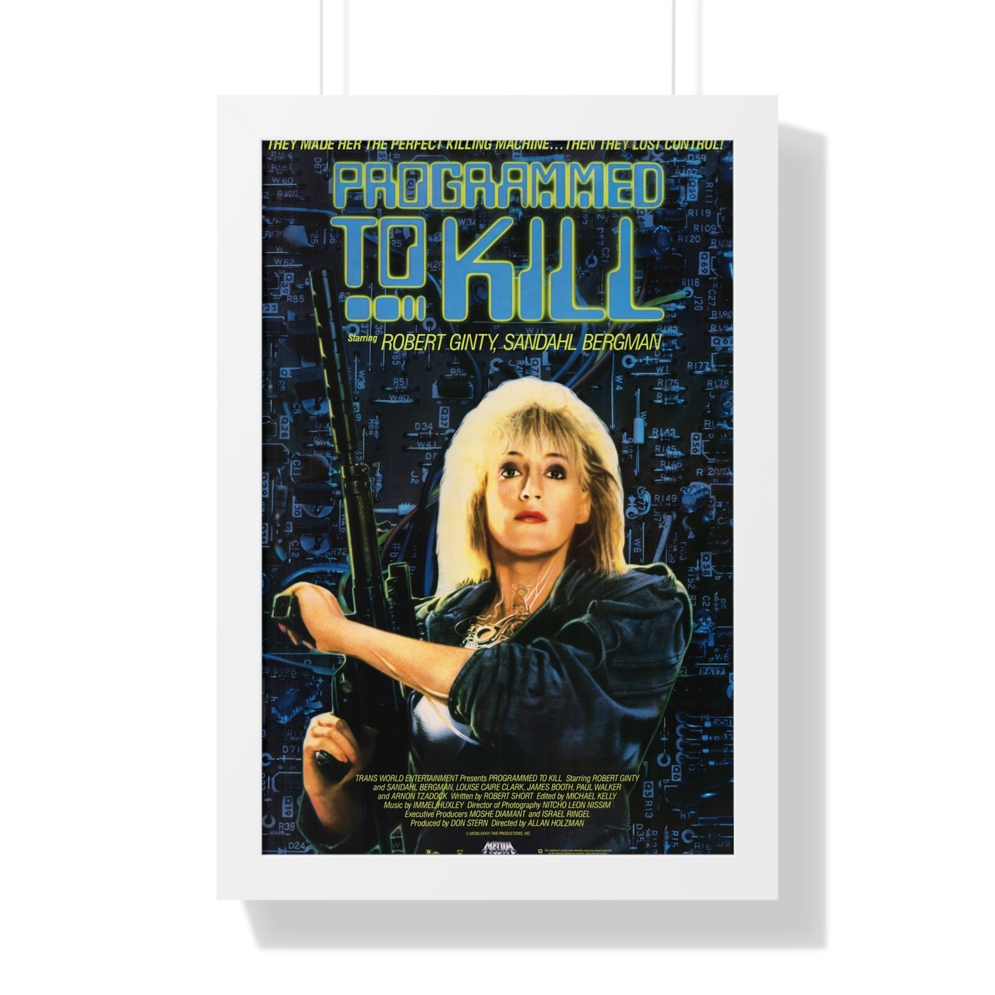 PROGRAMMED TO KILL 1987 - Framed Movie Poster-16″ x 24″-The Sticker Space