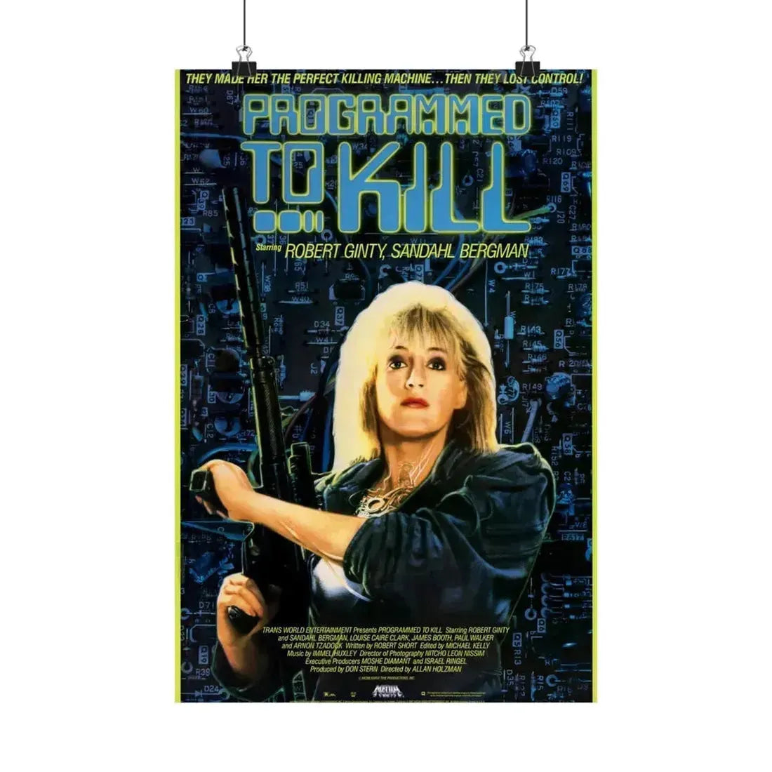 PROGRAMMED TO KILL 1987 - Paper Movie Poster 12″ x 18″ Matte - The Sticker Space