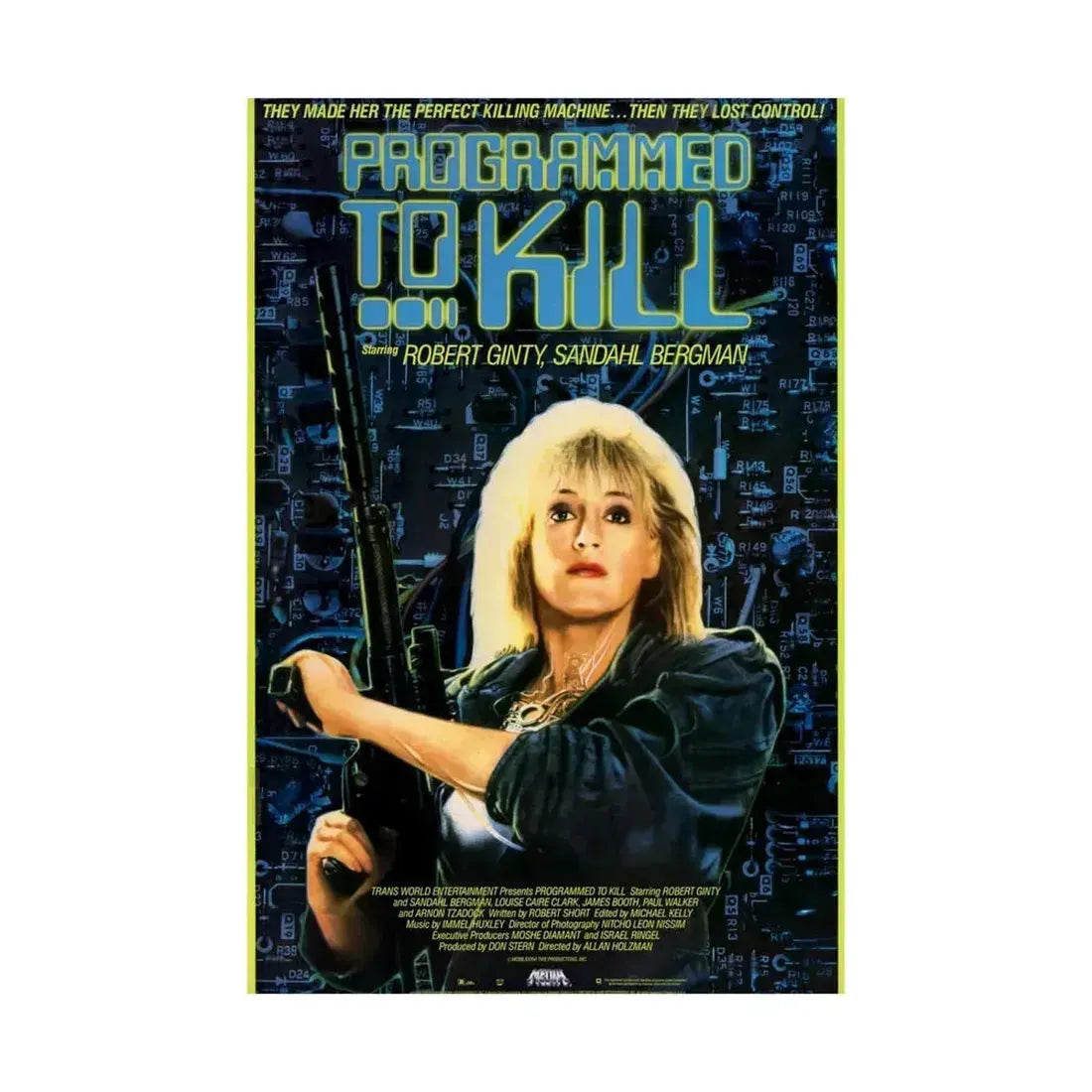 PROGRAMMED TO KILL 1987 - Paper Movie Poster - The Sticker Space