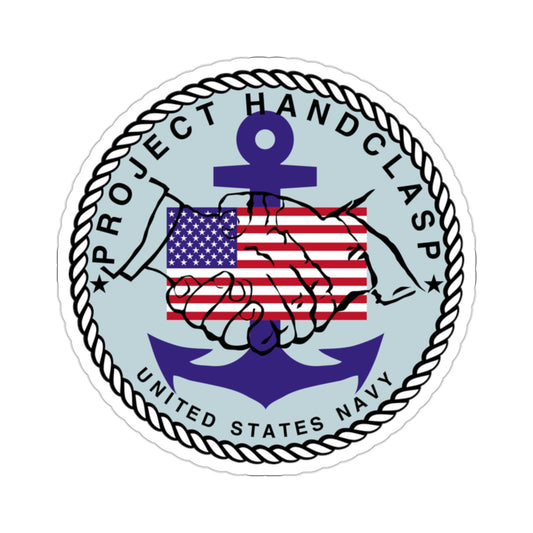 Project Handclasp Navy STICKER Vinyl Die-Cut Decal-2 Inch-The Sticker Space