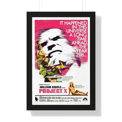 PROJECT X 1968 - Framed Movie Poster 16″ x 24″ Black - The Sticker Space
