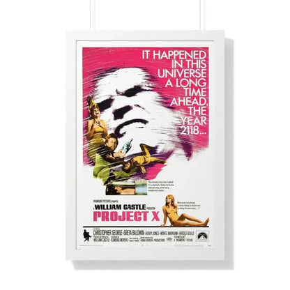 PROJECT X 1968 - Framed Movie Poster 20" x 30" White - The Sticker Space