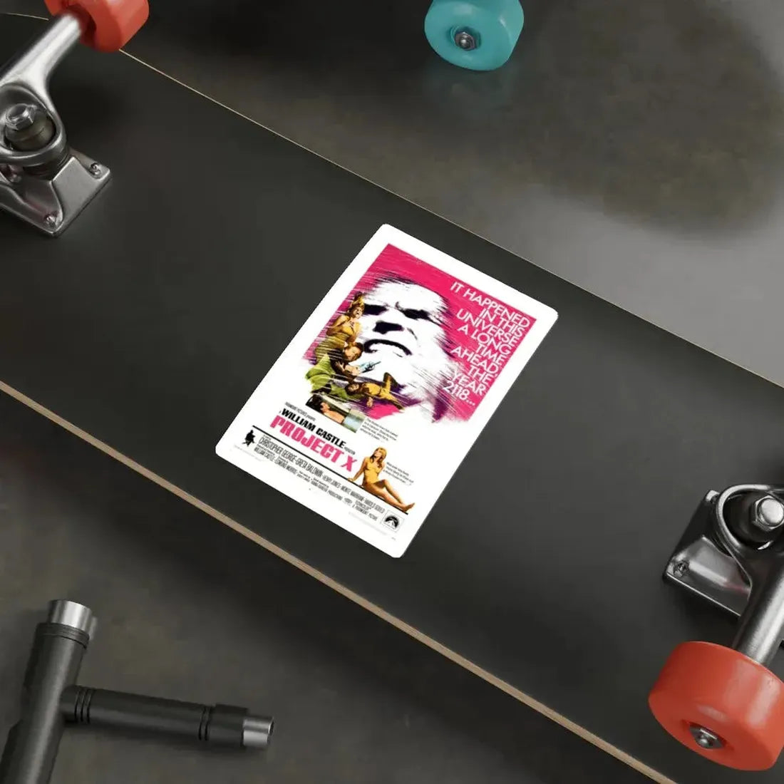 PROJECT X 1968 Movie Poster STICKER Vinyl Die-Cut Decal - The Sticker Space