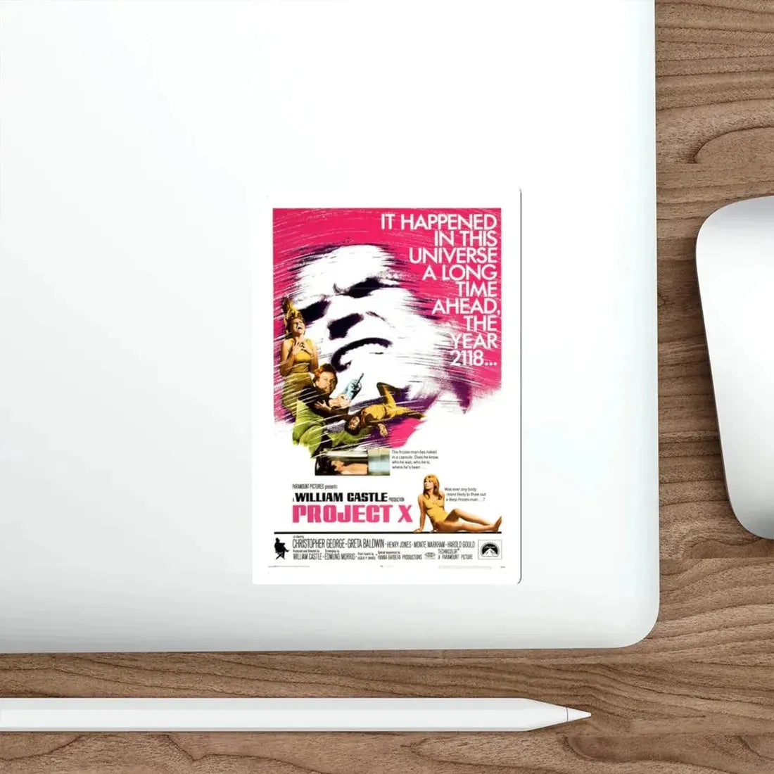 PROJECT X 1968 Movie Poster STICKER Vinyl Die-Cut Decal - The Sticker Space