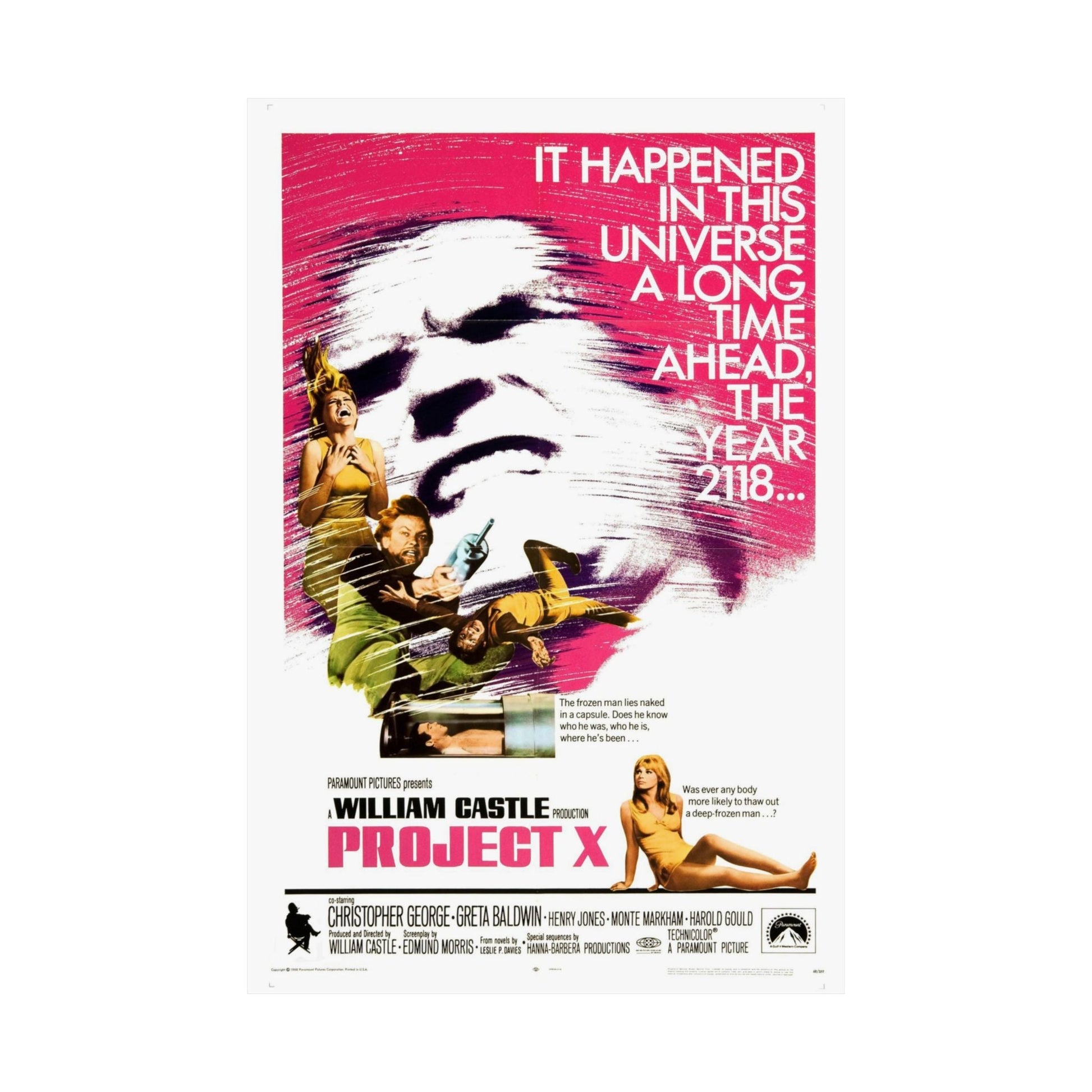 PROJECT X 1968 - Paper Movie Poster-The Sticker Space