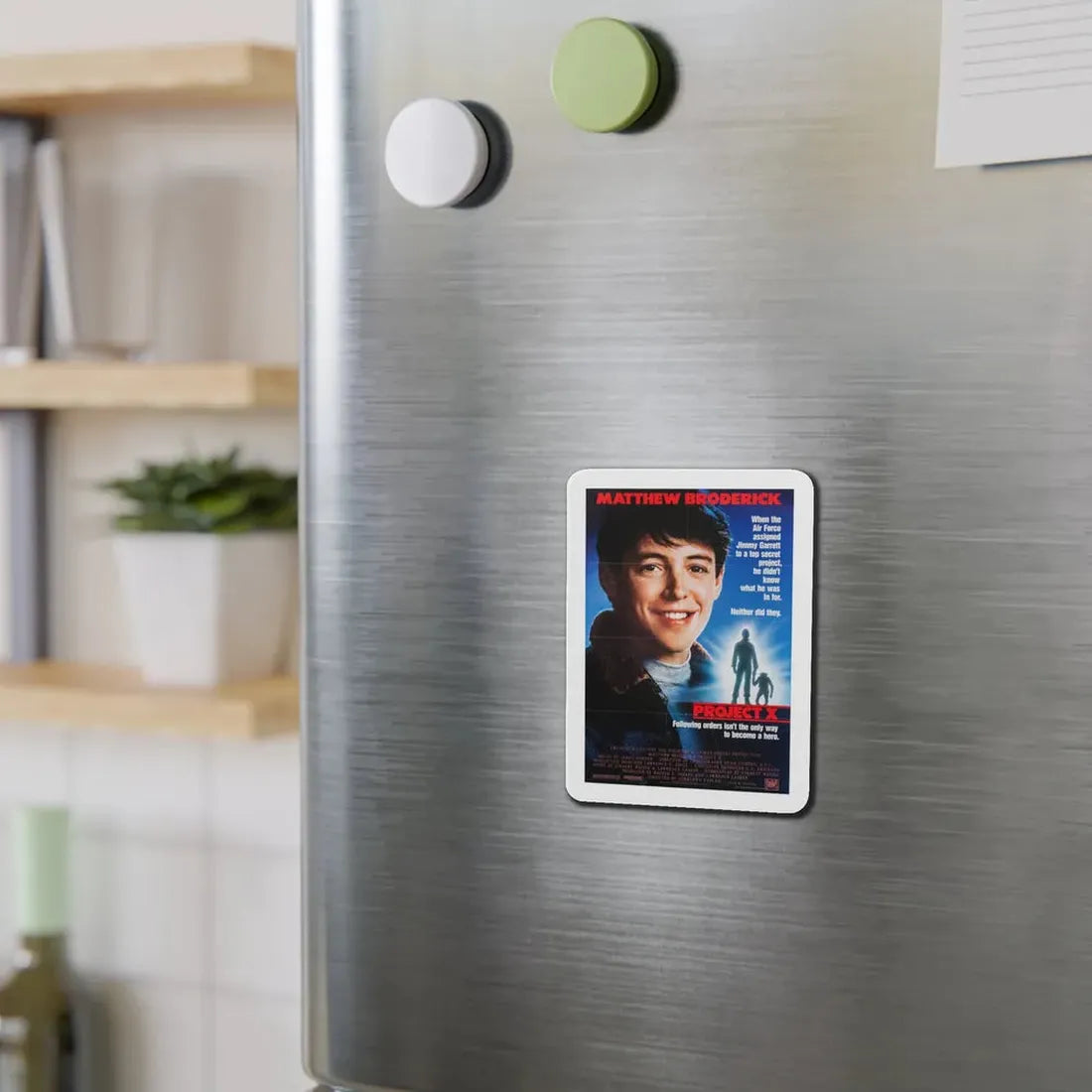 Project X 1987 Movie Poster Refrigerator Magnet - The Sticker Space