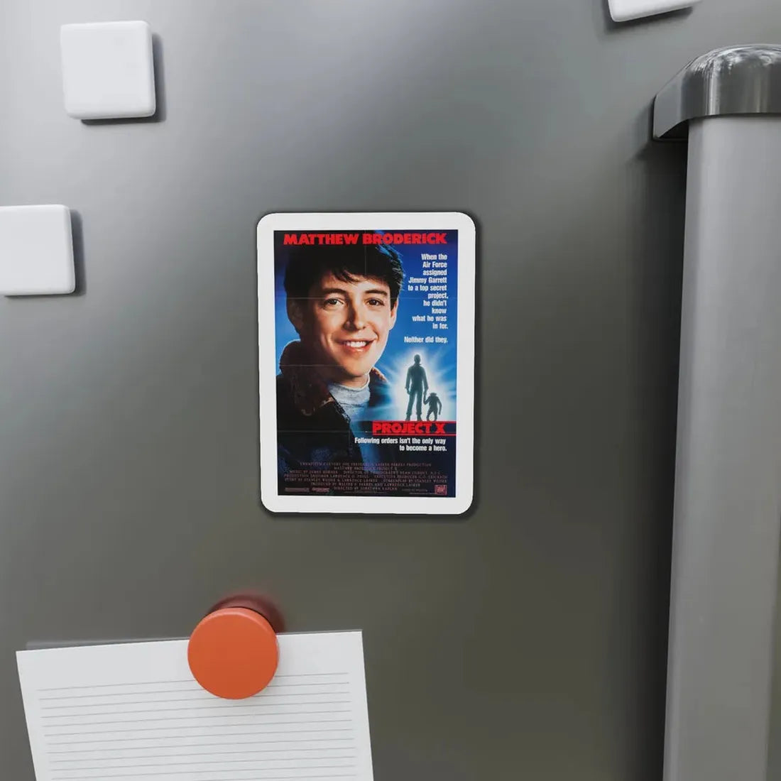 Project X 1987 Movie Poster Refrigerator Magnet - The Sticker Space
