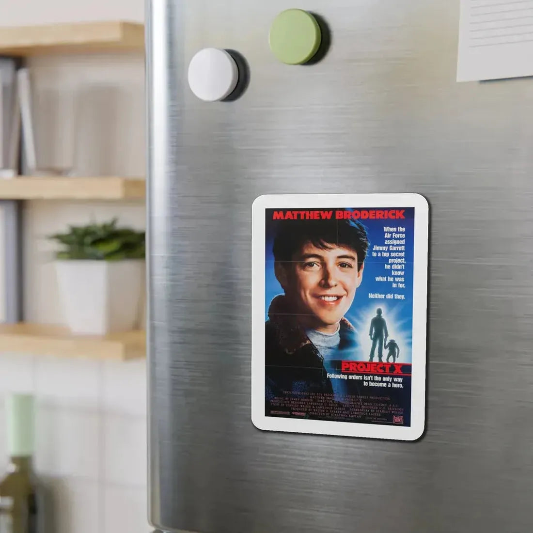 Project X 1987 Movie Poster Refrigerator Magnet - The Sticker Space