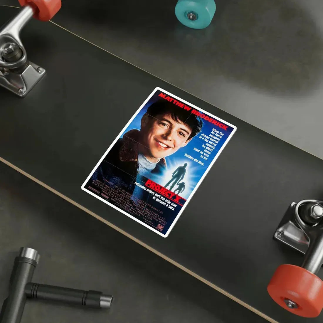 Project X 1987 Movie Poster STICKER Vinyl Die-Cut Decal - The Sticker Space