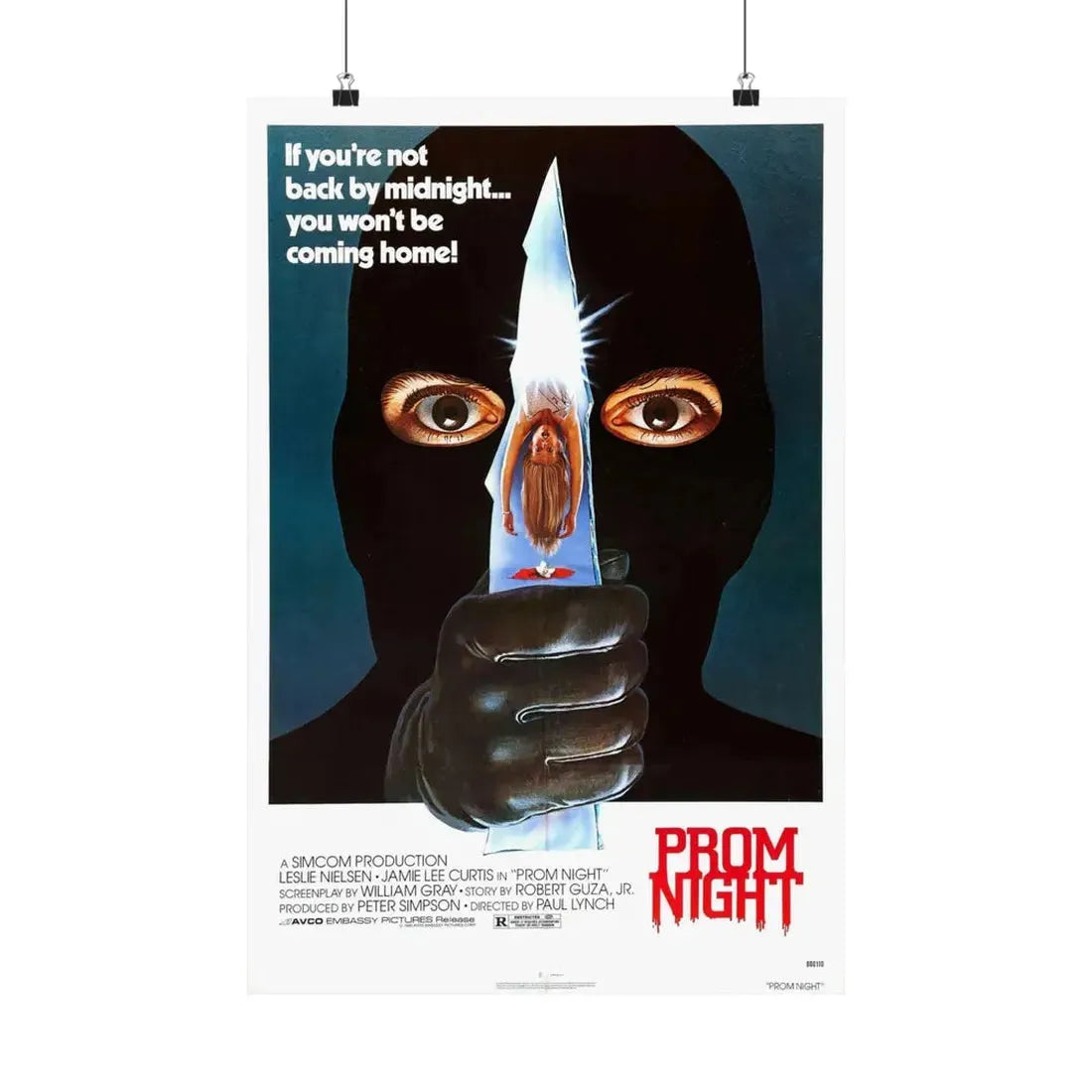 PROM NIGHT 1980 - Paper Movie Poster - The Sticker Space