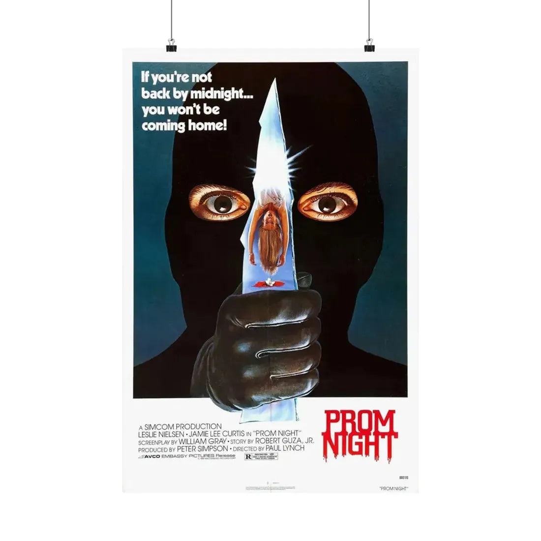 PROM NIGHT 1980 - Paper Movie Poster - The Sticker Space