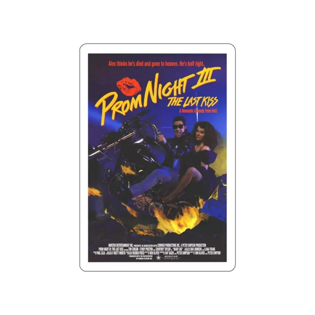 PROM NIGHT III 1989 Movie Poster STICKER Vinyl Die-Cut Decal 5 Inch - The Sticker Space