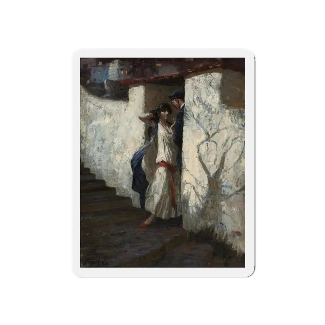 Promise You Will Come, 1922 (Magazine Illustration) Refrigerator Magnet - The Sticker Space