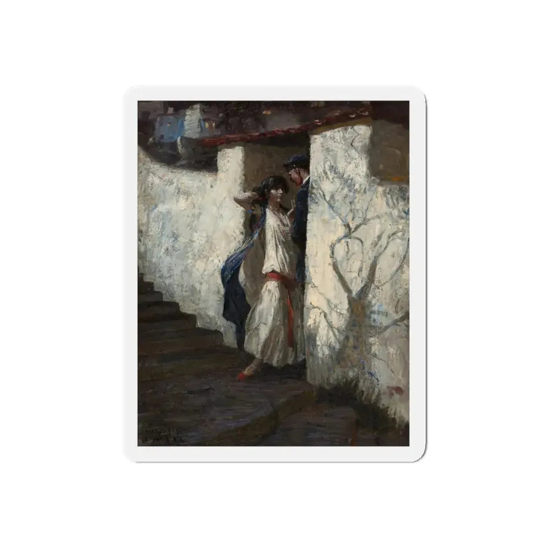 Promise You Will Come, 1922 (Magazine Illustration) Refrigerator Magnet - The Sticker Space