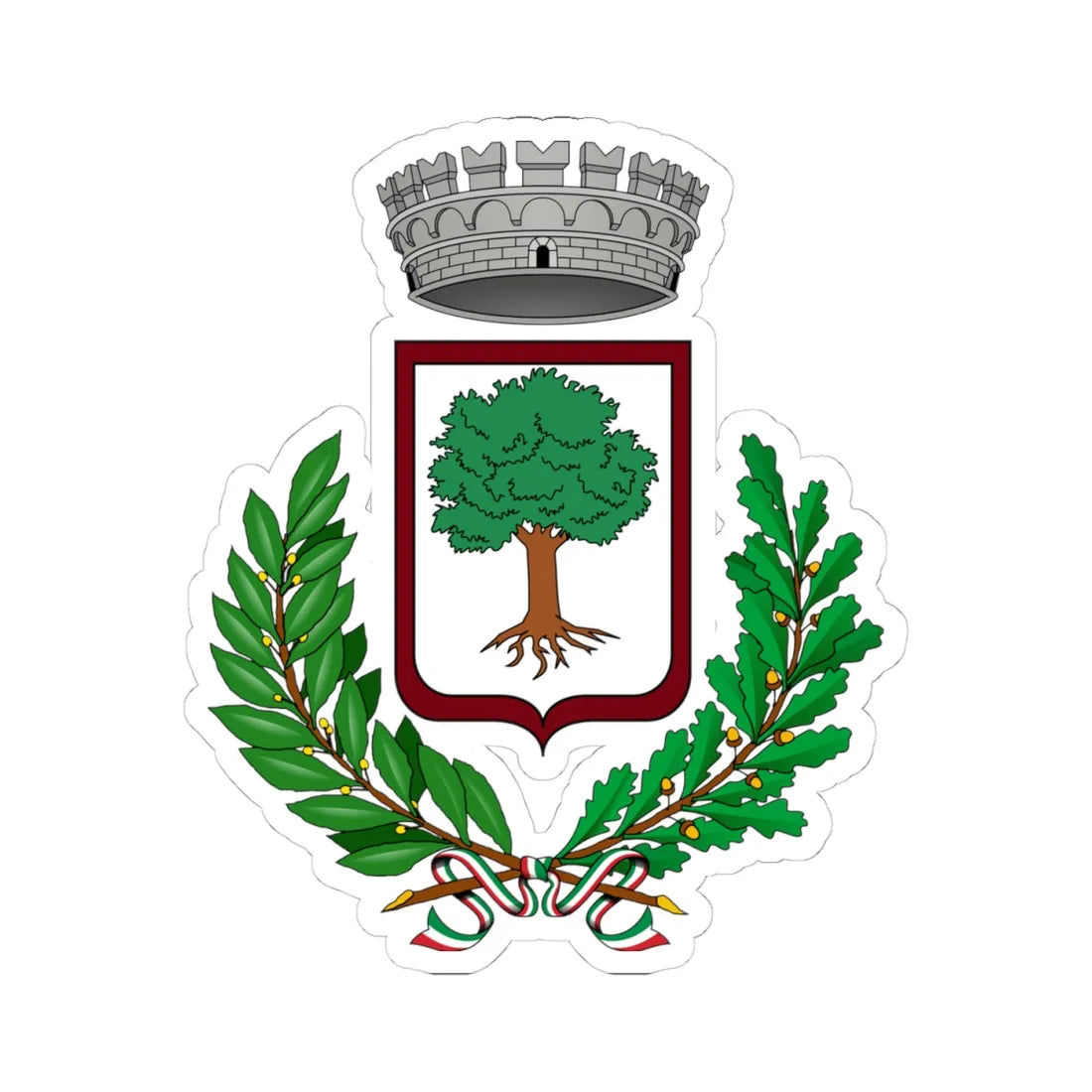 Propata-Stemma (Italy) (Coat of Arms) STICKER Vinyl Kiss-Cut Decal 4 Inch White - The Sticker Space