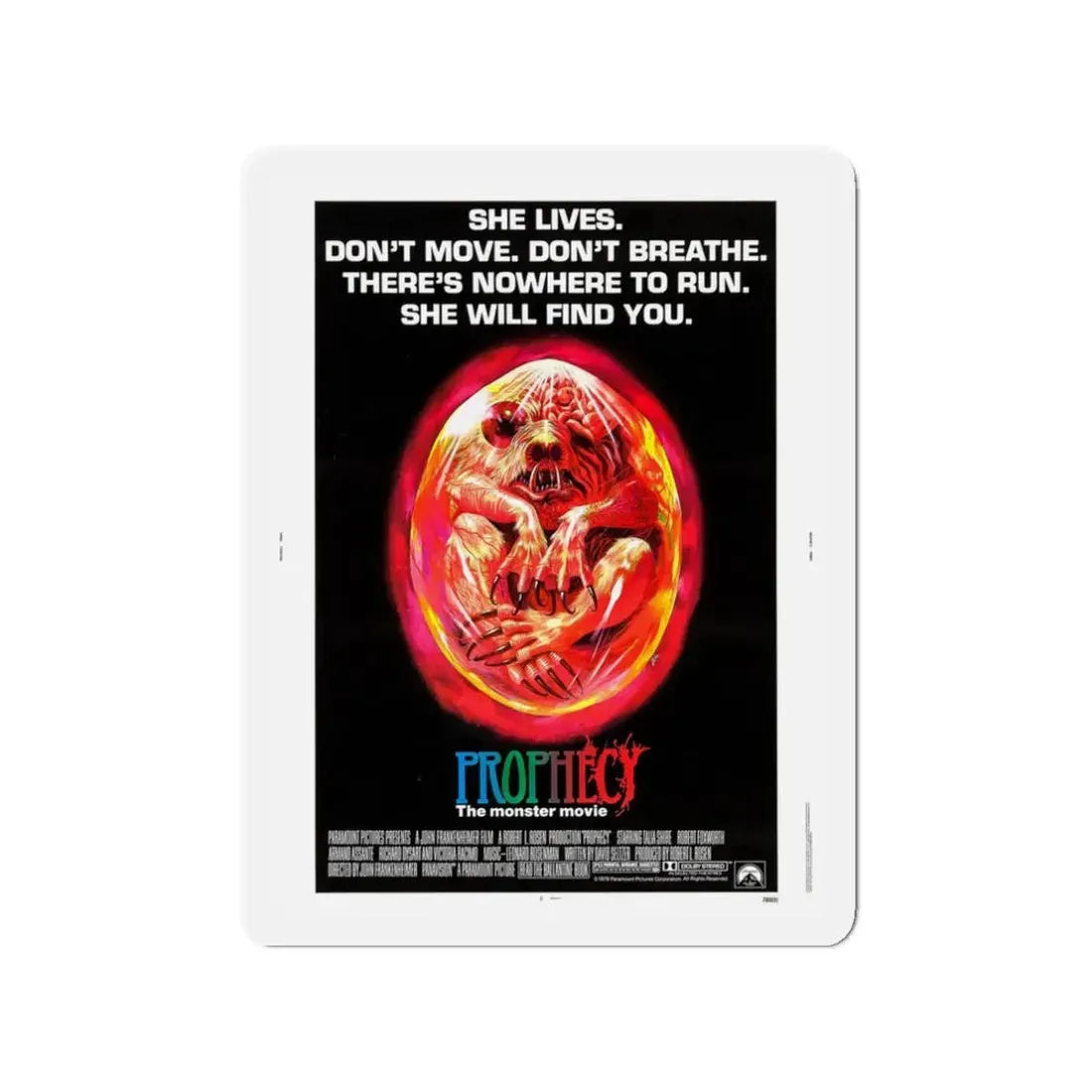 PROPHECY 1979 Movie Poster - Refrigerator Magnet - The Sticker Space