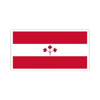 Proposal for Flag of Canada by George Stanley - Option B 1964 (Canada) STICKER Vinyl Kiss-Cut Decal 2 Inch White - The Sticker Space