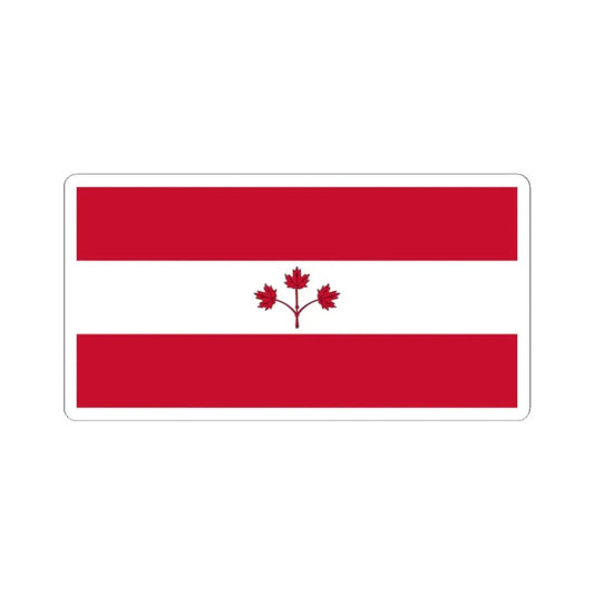 Proposal for Flag of Canada by George Stanley - Option B 1964 (Canada) STICKER Vinyl Kiss-Cut Decal 2 Inch White - The Sticker Space