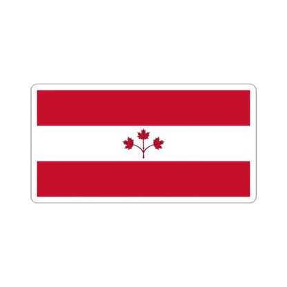 Proposal for Flag of Canada by George Stanley - Option B 1964 (Canada) STICKER Vinyl Kiss-Cut Decal 3 Inch White - The Sticker Space