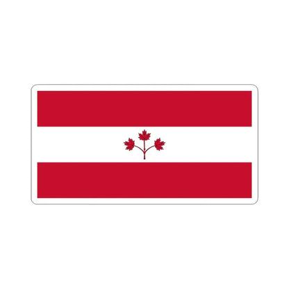 Proposal for Flag of Canada by George Stanley - Option B 1964 (Canada) STICKER Vinyl Kiss-Cut Decal 6 Inch White - The Sticker Space