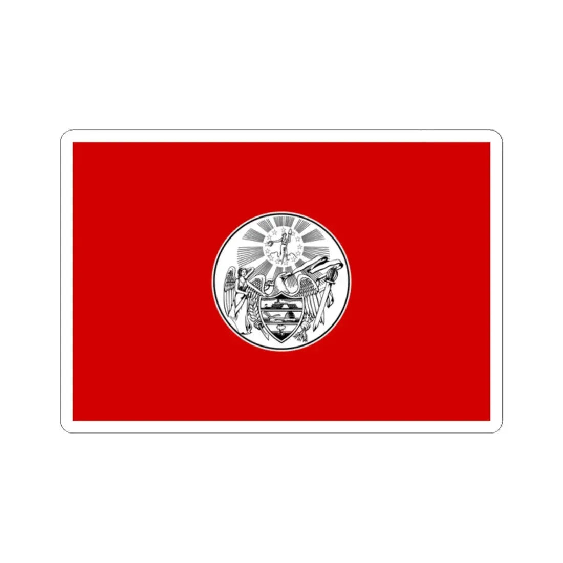 Proposed Arkansas flag 1876 (United States) STICKER Vinyl Kiss-Cut Decal 2 Inch White - The Sticker Space