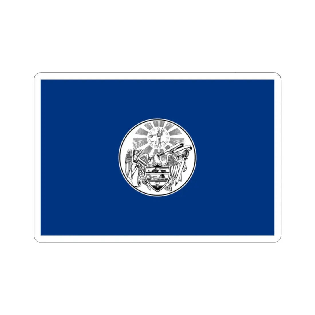 Proposed Arkansas flag 1910 (United States) STICKER Vinyl Kiss-Cut Decal 2 Inch White - The Sticker Space