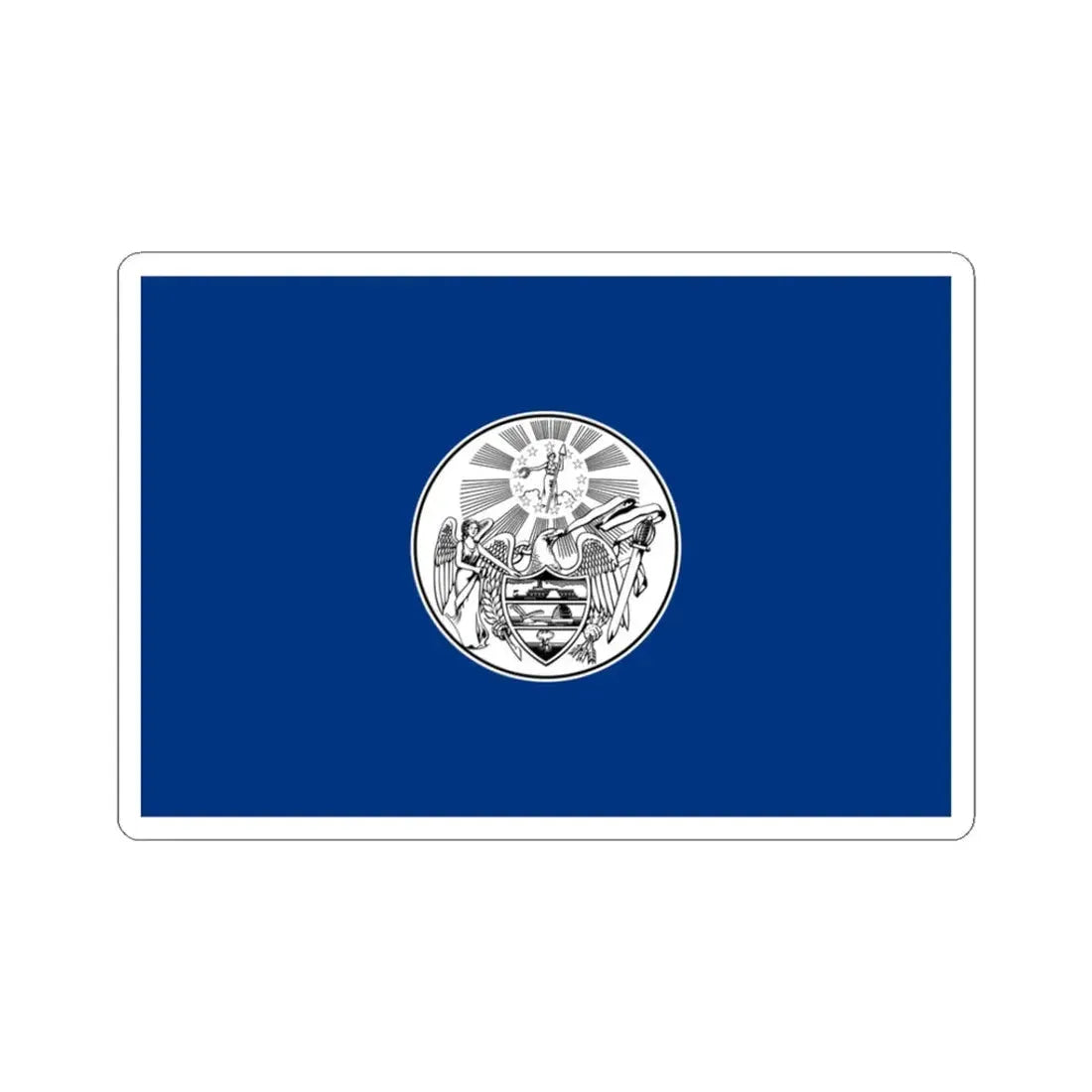 Proposed Arkansas flag 1910 (United States) STICKER Vinyl Kiss-Cut Decal 3 Inch White - The Sticker Space