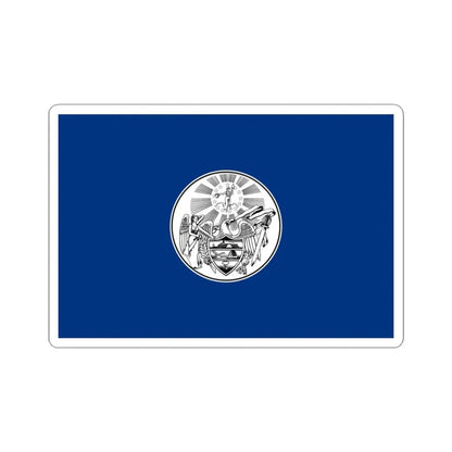 Proposed Arkansas flag 1910 (United States) STICKER Vinyl Kiss-Cut Decal 3 Inch White - The Sticker Space