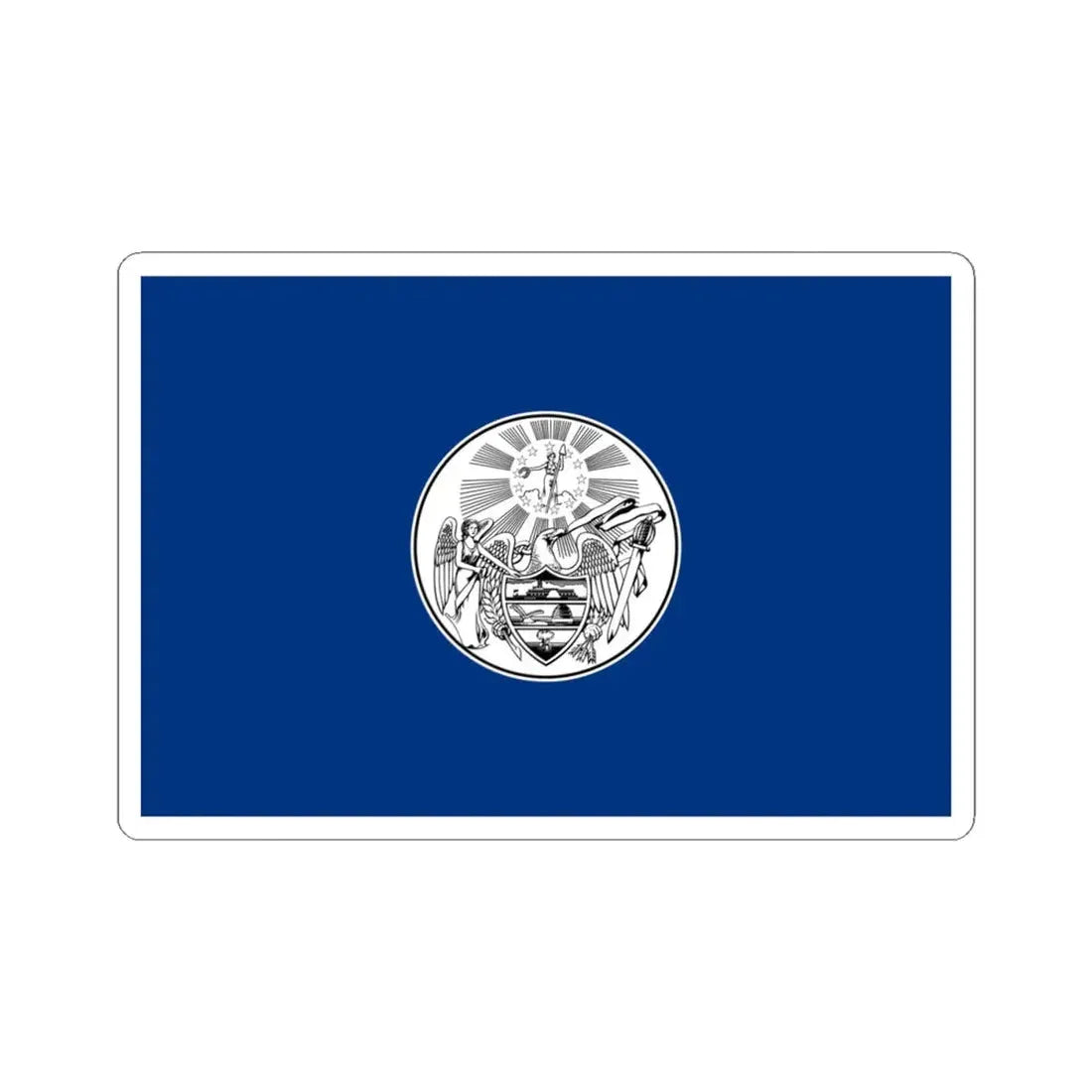 Proposed Arkansas flag 1910 (United States) STICKER Vinyl Kiss-Cut Decal 4 Inch White - The Sticker Space