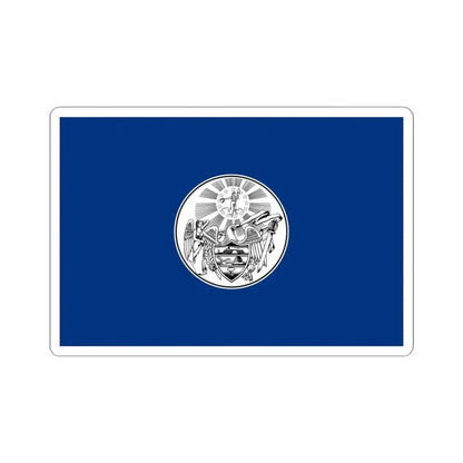 Proposed Arkansas flag 1910 (United States) STICKER Vinyl Kiss-Cut Decal 4 Inch White - The Sticker Space