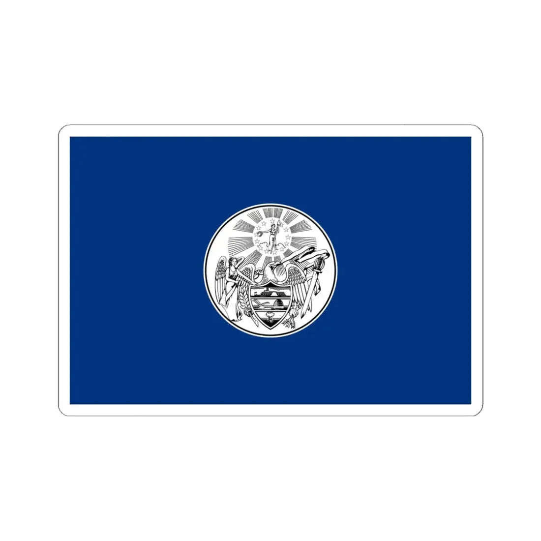 Proposed Arkansas flag 1910 (United States) STICKER Vinyl Kiss-Cut Decal 6 Inch White - The Sticker Space