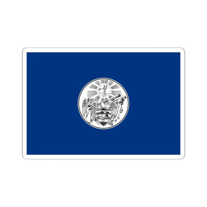 Proposed Arkansas flag 1910 (United States) STICKER Vinyl Kiss-Cut Decal 6 Inch White - The Sticker Space