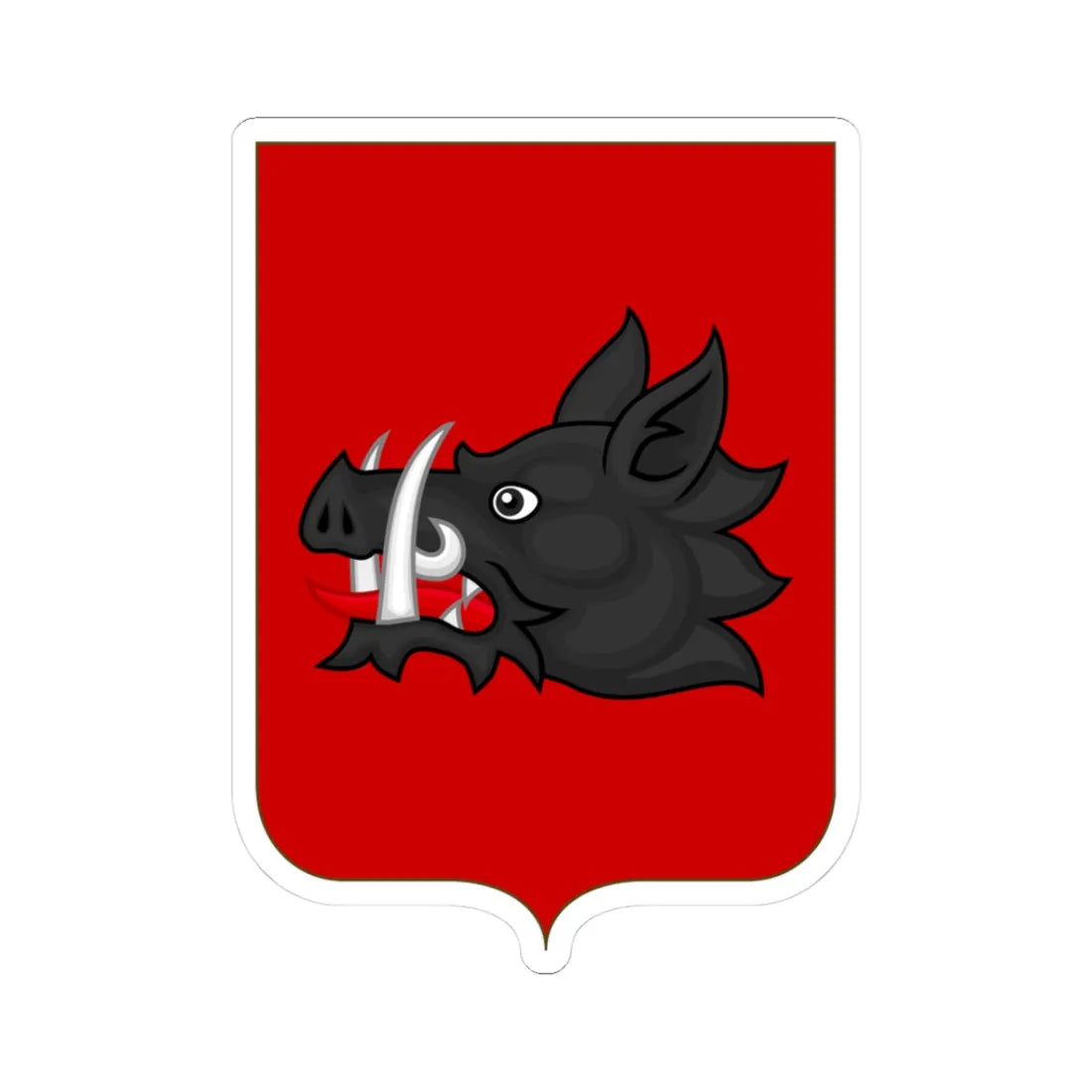 Proposed Arms of Abruzzi 1910 (Italy) (Coat of Arms) STICKER Vinyl Kiss-Cut Decal 3 Inch White - The Sticker Space