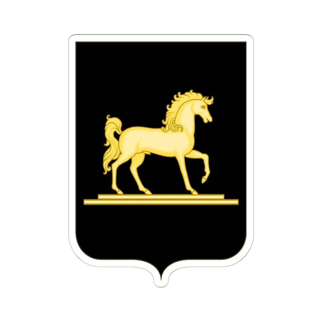 Proposed Arms of Campania 1910 (Italy) (Coat of Arms) STICKER Vinyl Kiss-Cut Decal 6 Inch White - The Sticker Space