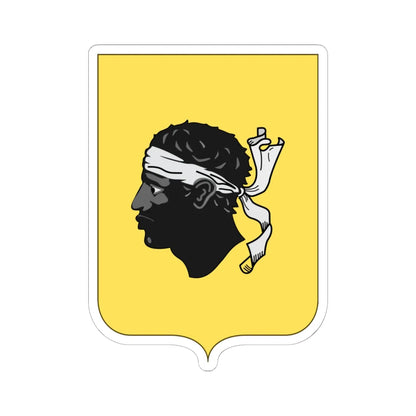 Proposed Arms of Italian Corsica 1910 (Italy) (Coat of Arms) STICKER Vinyl Kiss-Cut Decal 6 Inch White - The Sticker Space