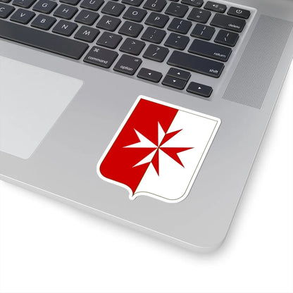 Proposed Arms of Italian Malta 1910 (Italy) (Coat of Arms) STICKER Vinyl Kiss-Cut Decal - The Sticker Space