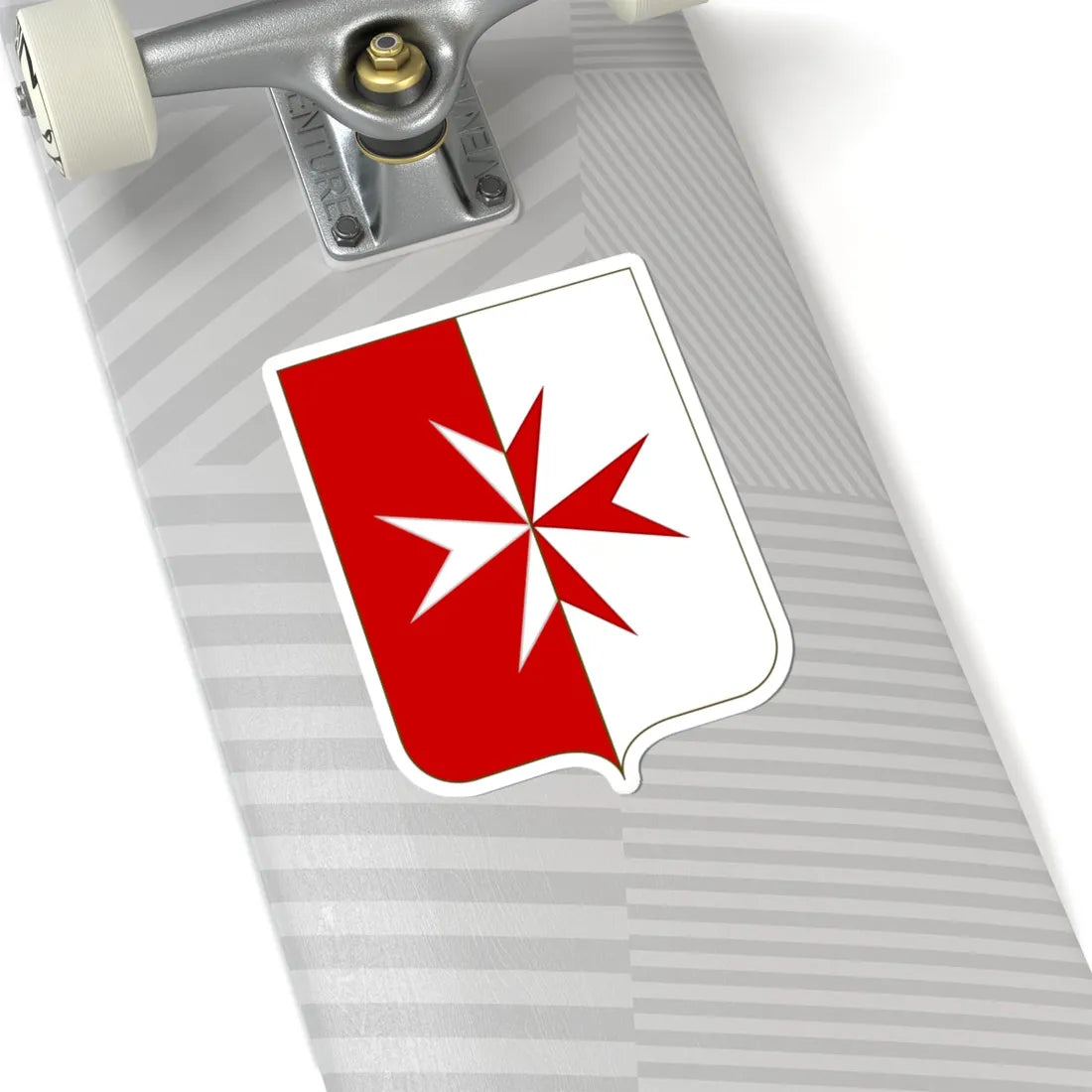 Proposed Arms of Italian Malta 1910 (Italy) (Coat of Arms) STICKER Vinyl Kiss-Cut Decal - The Sticker Space