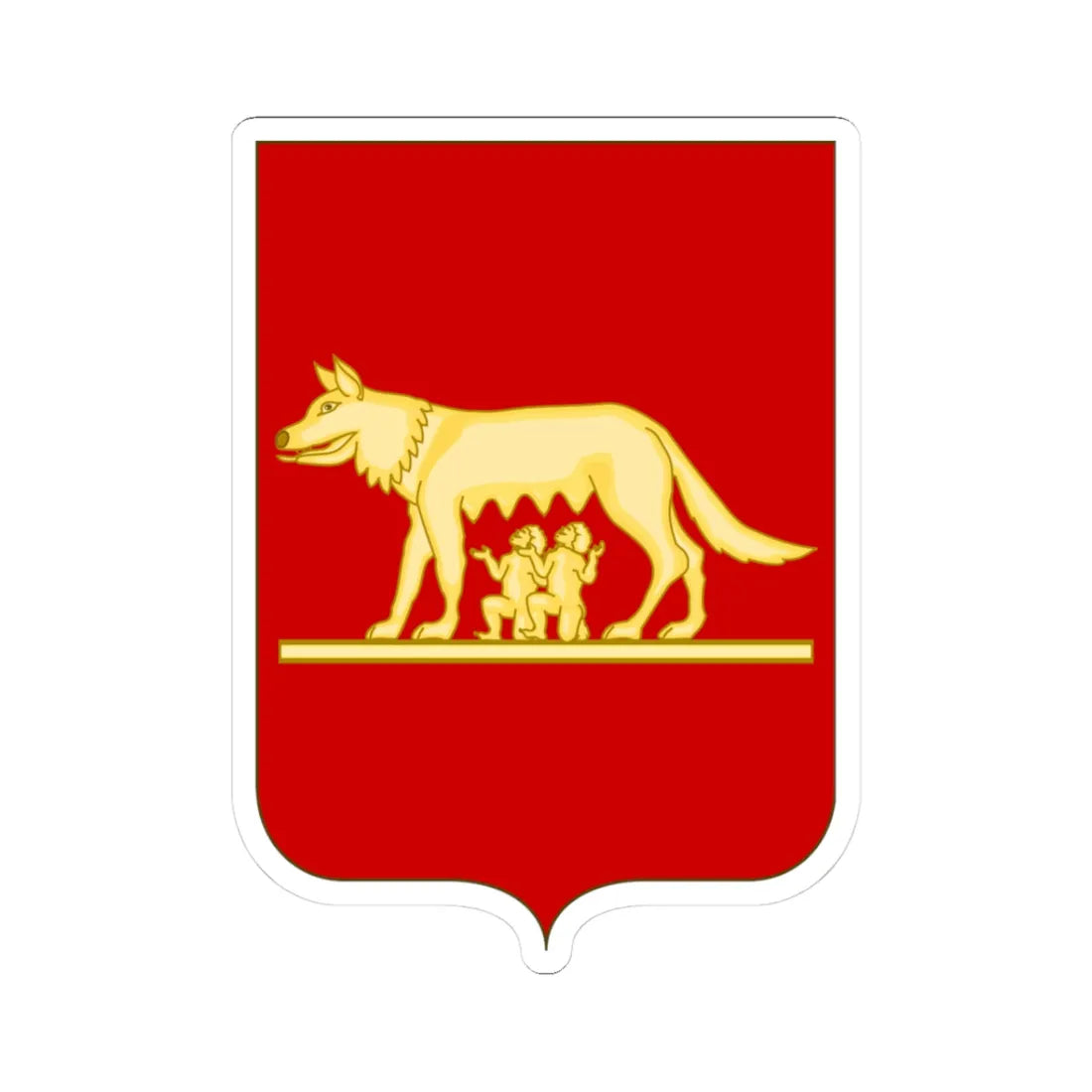 Proposed Arms of Latium 1910 (Italy) (Coat of Arms) STICKER Vinyl Kiss-Cut Decal 3 Inch White - The Sticker Space