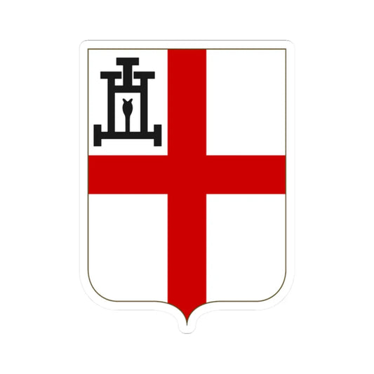 Proposed Arms of Liguria 1910 (Italy) (Coat of Arms) STICKER Vinyl Kiss-Cut Decal 2 Inch White - The Sticker Space