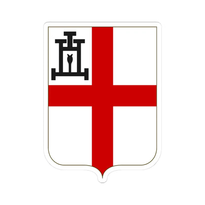 Proposed Arms of Liguria 1910 (Italy) (Coat of Arms) STICKER Vinyl Kiss-Cut Decal 3 Inch White - The Sticker Space