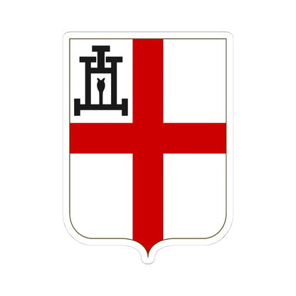 Proposed Arms of Liguria 1910 (Italy) (Coat of Arms) STICKER Vinyl Kiss-Cut Decal 4 Inch White - The Sticker Space