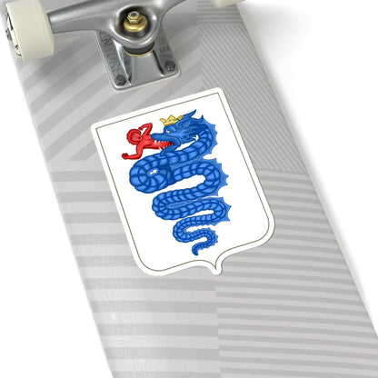 Proposed Arms of Lombardy 1910 (Italy) (Coat of Arms) STICKER Vinyl Kiss-Cut Decal - The Sticker Space