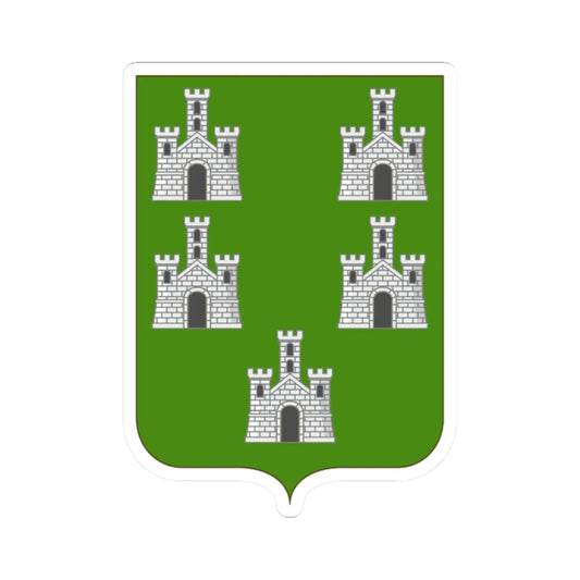 Proposed Arms of Marche 1910 (Italy) (Coat of Arms) STICKER Vinyl Kiss-Cut Decal 2 Inch White - The Sticker Space